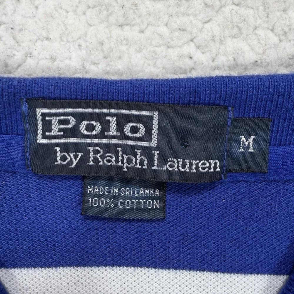 VTG Polo Ralph Lauren Shirt Men's M Striped Pony Preppy Y2K Casual Quiet Luxury